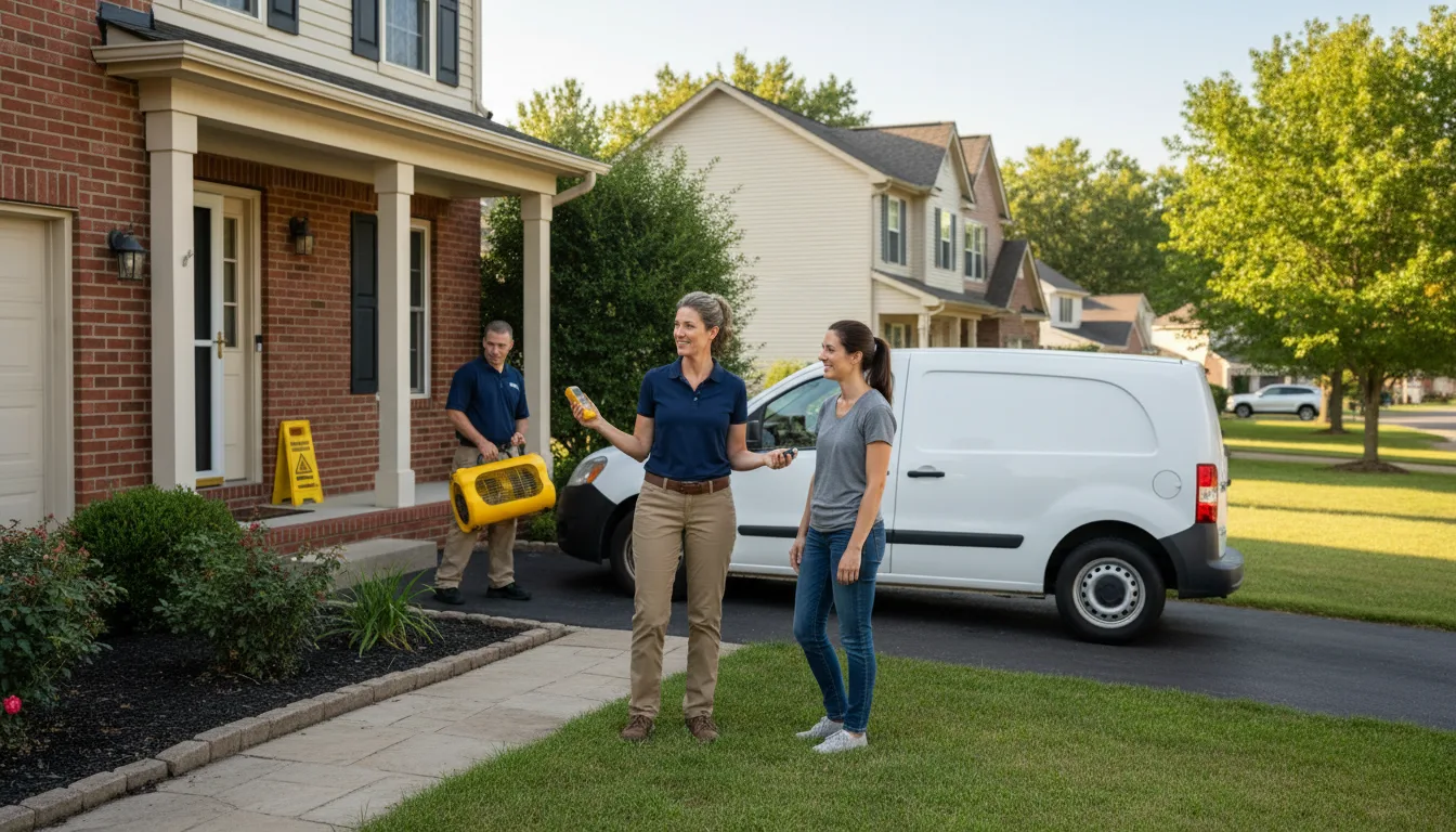 Residential water damage restoration in Posen, MI